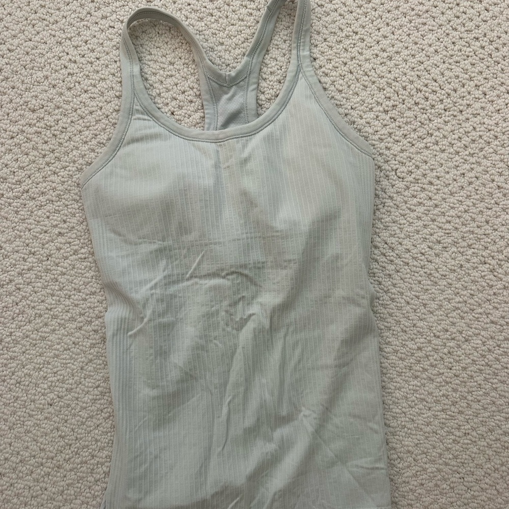 Lululemon light blue ebb street tank size 6
